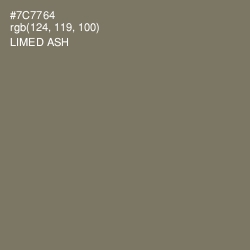 #7C7764 - Limed Ash Color Image